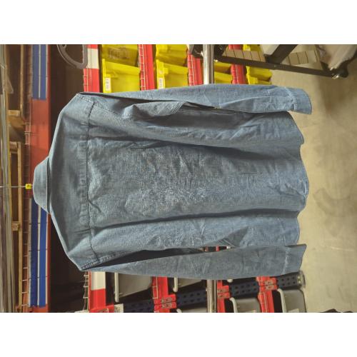 SIZE SMALL. Lafaurie Men's long sleeve button down denim shirt.