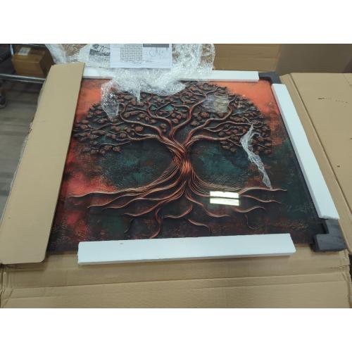Size 30x24 Roggmard Tempered Glass Kitchen Backsplash, Tree of Life Stove Back Top Cover, Splashback Tile, Kitchen Sink Cover Splash Guard, Home Kitchen Decor (30x24''-(76x61cm))