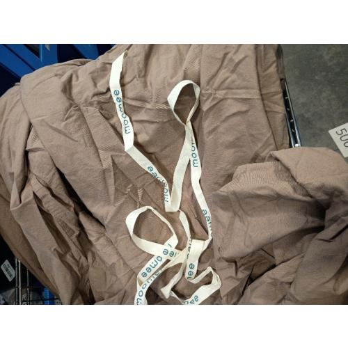 MooMee King Duvet Cover Set, 100% Washed Cotton Linen Like Twill Thick Sturdy Material Super Soft Breathable Durable Bedding for All Season, 3 Pieces (Bombay Brown, King 104x90)