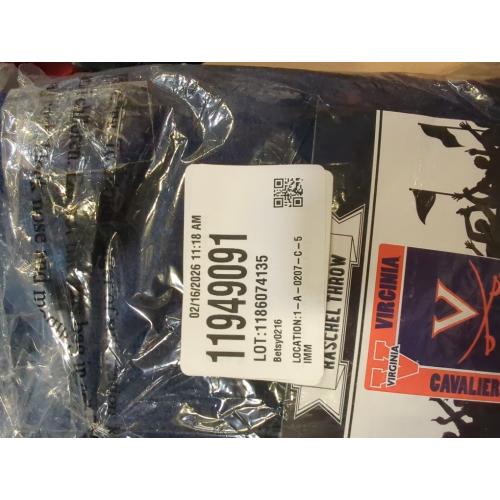 Vircinia Cavaliers Royal Plush Raschel Thr 50 X 60 127cm X 152cm Ow Blanket
