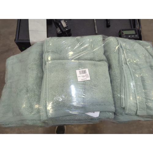 Haven Organic 3pc Cotton Terry Bath Towel in Chionis Green