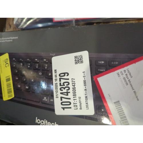 Logitech MK345 Wireless Keyboard and Mouse Combo with Palm Rest, 2.4 GHz USB Receiver, Compatible with PC, Laptop, Black