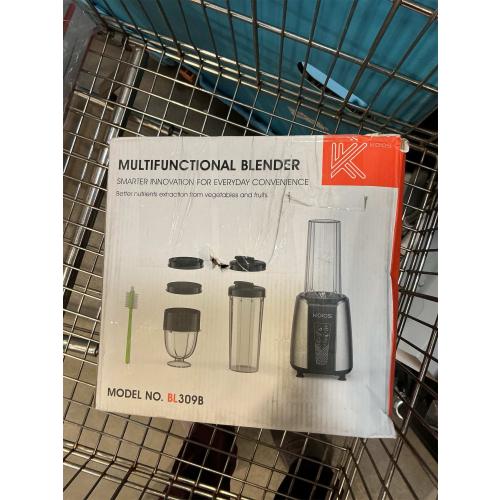 KOIOS Smoothie Blender, Max 1000w Personal Blender for Shakes and Smoothies, 12Pcs Coffee Grinder and Countertop Blenders Combo for Kitchen, Portable Smoothie Blenders with 2x22 oz To-Go Cups, Non-BPA