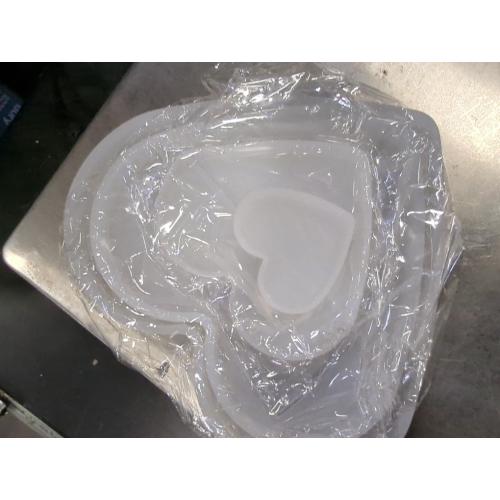 4Set Love Heart Shape Epoxy Mold - Size 18cm, 15cm, 10cm, 5.2cm DIY Resin Casting Silicone Mold (Not Deep Heart)