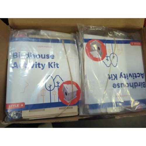 12 DIY Bird House Kits For Children to Build - Wood Birdhouse Kits for Kids to Paint - Unfinished Wood Bird Houses to Paint for Kids - Wood Craft Project Kits - Wooden Arts & Craft for Girls & Boys