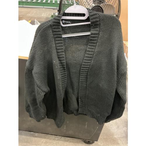 SMALL pretty garden Women's Knit Open Front Long Sleeve Cropped Cardigan Sweater Soft Knit Spring Fall Outerwear