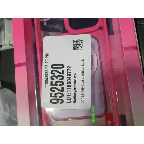 MVMT for iPhone 13 Pro Max Case with Card Holder, Cute Silicone Wallet Phone Case with Credit Card Slot, Soft Rubber Thin Slim Purse for Women Men with Shockproof Camera Cover Protection, Hot Pink