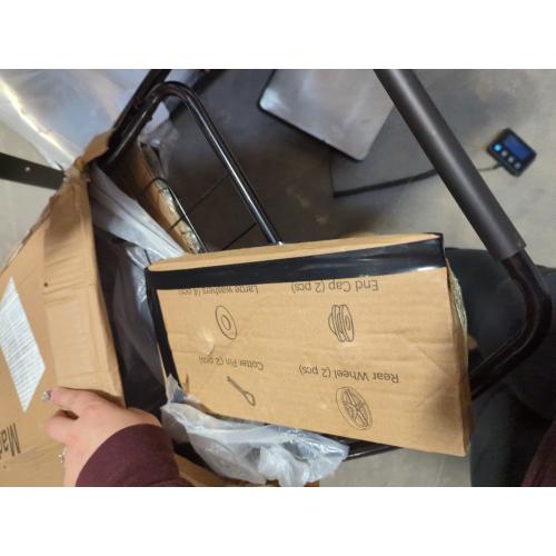 Folding Shopping Cart with Waterproof Liner & 360° Swivel Wheels | Collapsible Grocery Cart for Easy Transport, Ideal for Laundry, Shopping, and Travel – 132 LBS Capacity