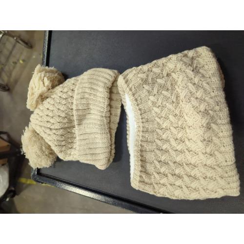 Baby Kids Winter Warm Hat Scarf Set Toddler Beanies Caps Girl Boy with Neck Warmer, Beanie Knit for Cold Weather