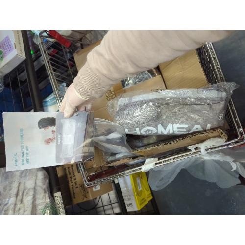 HOMEAL 59in Foldable Toddler Bed Rails, Bed Rail for Toddlers with U-Shape Base, Baby Bed Rail Guard for Twin, Full, Queen, King Beds, Bed Rail for Baby, White