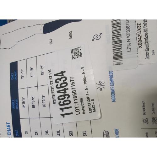 Doctor's Select 3 Pairs Plus Size Compression Socks Wide Calf - Up to 6XL | 20-30 mmHg Compression Socks for Women Wide Calf | Line Patterns 2