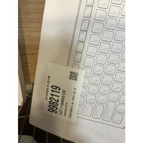 Wireless Keyboard and Mouse Combo, Full-Sized Wireless Keyboard and Adjustable DPI Mouse, 2.4GHz USB Receiver, Silent Keyboard and Mouse for PC, Windows, MAC, Desktop, Laptop(Purple)