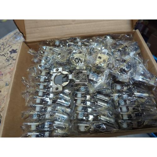 100 Pack Soft Closing Cabinet Hinges for Kitchen 1/2 Inch Partial Overlay Kitchen Cabinet Door Hinges 105 Degree Concealed with Mounting Screws for Frameless Face Frame Door