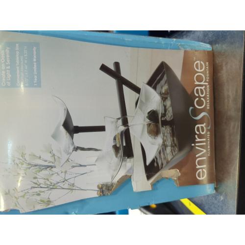 Homedics Envirascape Silver Springs Indoor Water Fountain, with Natural River Rocks, Soothing Nature Sounds, Zen Relaxation