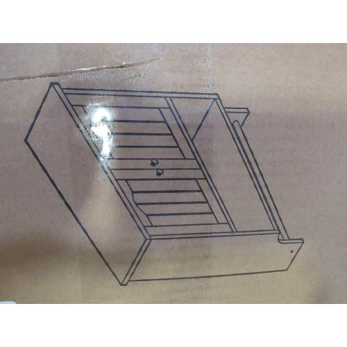 Smuxee Brown Wall Cabinet with Towel Bar - Medicine Cabinet with Adjustable Shelves, Over Toilet Cabinet for Laundry Room Kitchen