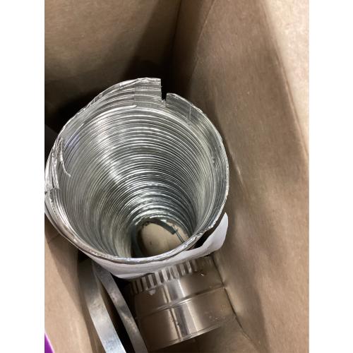 Smart Choice - Semi-Rigid Dryer Vent Kit Required for Hook-Up - Silver