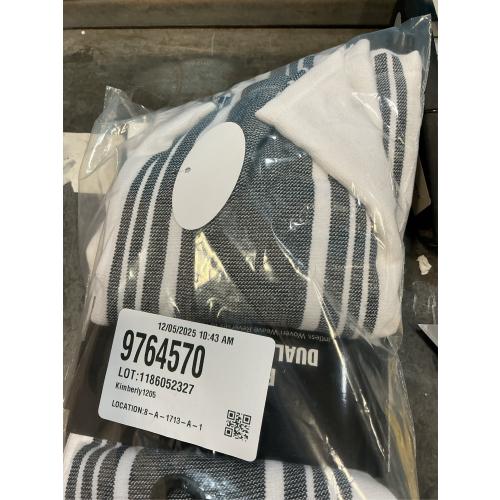 All-Clad Striped Dual Kitchen Towel in Black