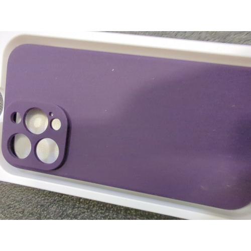 Miracase Designed for iPhone 14 Pro Max Phone Case with Screen Protector,[Upgraded Enhanced Camera Protection],Shockproof Liquid Silicone Case with Microfiber Lining,6.7 inch, Dark Purple