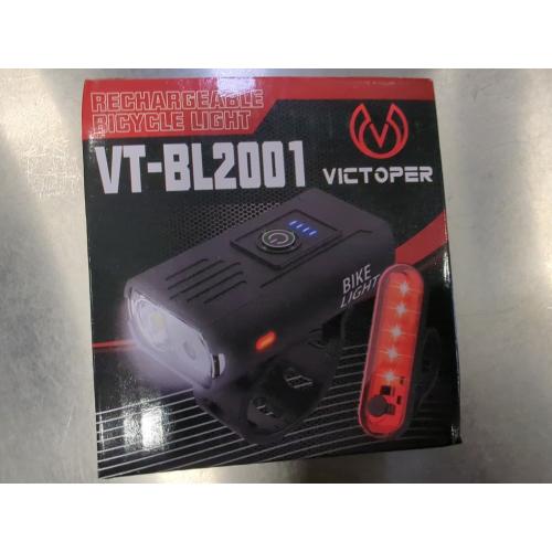 Victoper Bike Light, High Lumens Super Bright Bicycle Lite, 6 4 Modes USB Rechargeable Bike Headlight & Taillight Set, Waterproof Safety Bike Front & Rearlight for Road, Mountain, Night Riding