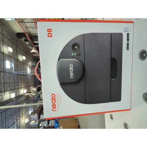 Grey Neato Robotics D8 Intelligent Robot Vacuum Cleaner–LaserSmart Nav, Smart Mapping, No-Go Zones, WiFi Connected, 100-min runtime, Powerful Suction, Turbo Clean, Edges, Corners & Pet Hair, XXL Dustbin, Alexa