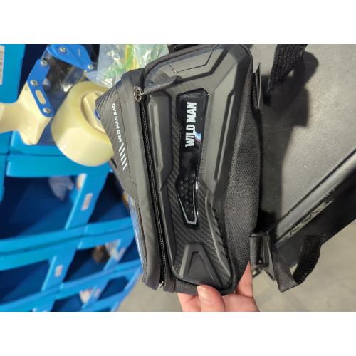 WILD MAN Bike Bag Bike Phone Bag EVA Waterproof Front Frame bag Top Tube Handlebar Bag Bicycle bag Bike Accessories Holder Compatible Phones Under 6.8(Black)