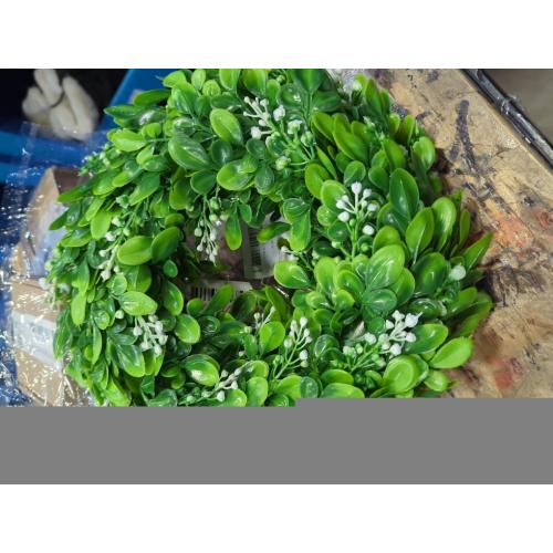 2 Pcs Christmas Boxwood Wreath Artificial 10 Inch Green Leaves for Front Door Cabinets Wreath Indoor Outdoor Wall Decor Christmas Wall Home Kitchen Decoration