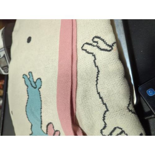 Kassadecor Baby Blankets for Girls, Newborn Knitted Cotton Swaddle Blankets Neutral Crochet Receiving Blanket, Baby Essentials,