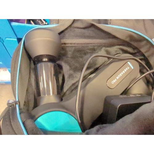 TheraGun Pro Handheld Deep Tissue Massage Gun - Bluetooth Enabled Percussion Massage Gun & Personal Massager for Pain Relief & Circulation in Neck, Back, Leg, Shoulder and Body (Black - 5th Gen)