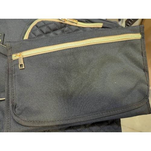 Diaper Bag Backpack with Changing Pad Pacifier Case, Baby Bag for Boy Girl Toddler - Large,Stylish, Waterproof Travel Quilted Diaper Bag for Mom - Baby Shower Gifts, Black