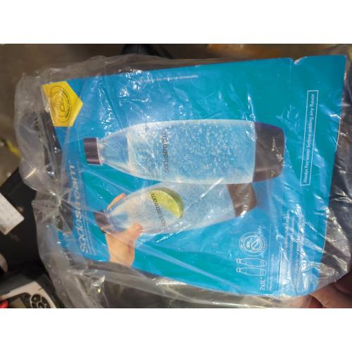 SodaStream Black 1 L Carbonator Bottle 2 pk
