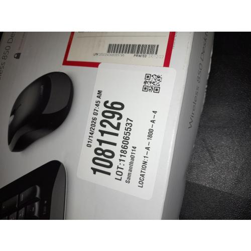 Microsoft PY9-00001 Wireless Desktop Keyboard & Mouse 850 - USB 2 - Black