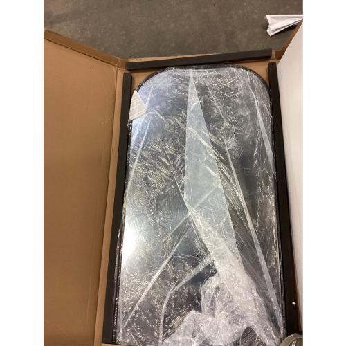 Bathroom Mirror, 30x30 inch Black Rectangle Wall Mounted Mirror with Thin Frame, Bathroom Vanity Mirrors for Over Sink, Entryway, Living Room, Bedroom