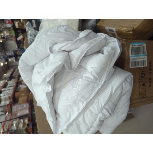 DOWNCOOL Comforters Queen Size, Duvet Insert, White All Season Duvet, Lightweight Quilt, Down Alternative Hotel Comforter (White, Queen 88x92 Inches)