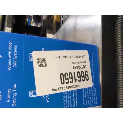 Wyze - Smart Programmable Thermostat with Alexa and Google Assistant - Black