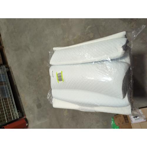 White ENITYA Bed Wedge Pillow for Sleep Apnea - 3PCS Wedge Pillow for Acid Reflux Relief/Back Pain Relief/Sleeping/After Surgery/Leg Support - Memory Foam Top, Washable Cover, White