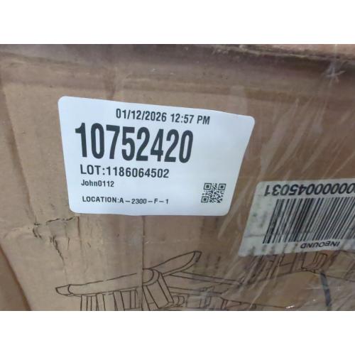 Hoop Black with Beige Cushion Glider and Ottoman Set