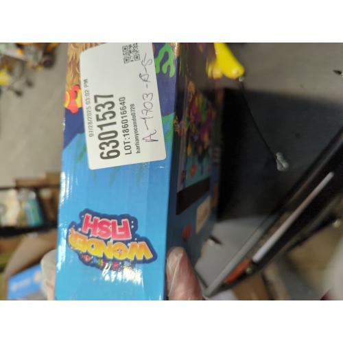 Artificial Fish Tank Virtual Ocean Toy - Mini Office Desk Aquarium, Moving Motion Lamp Night Light with, Fun Gift for Kids and Adults