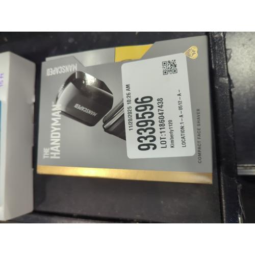 MANSCAPED The Handyman Compact Face Shaver, Portable SkinSafe Men's Travel Facial Hair Electric Razor