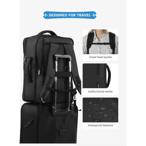 LOVEVOOK 40L Travel Backpack With 3 Packing Cubes Expandable Large Laptop Backpack Women Waterproof Backpack Waterproof Daypack Travel Bag TSA Fit 17inch Laptop Luggage With USB Charging Port