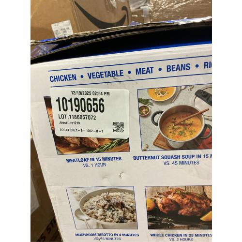 Zavor EZLock Stove Top Pressure Cooker 7 Quart - Stainless Steel, Multi Pressure Levels, Easy Locking, Induction Ready, Digital Cookbook & Steamer Basket | Olla de Presion Acero Inoxidable