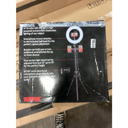 Sunpak - Ultimate Vlogging Kit with BOYA Cardioid Microphone for Smartphones and Cameras - Black