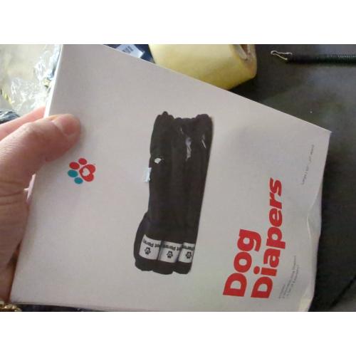 Pet Parents Premium Washable Dog Diapers & Extendrs, (3pack) of Dog Diapers Female & Male Dog Diapers, Doggie Diapers Color: Black, Size: Large Dog Diapers