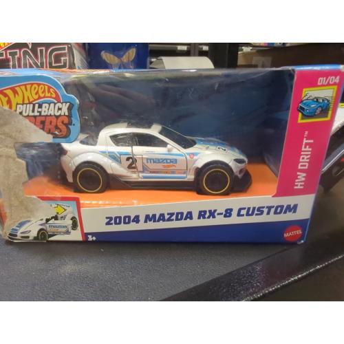 Hot Wheels Off Pull Back speeders 2004 Mazda Rx 3