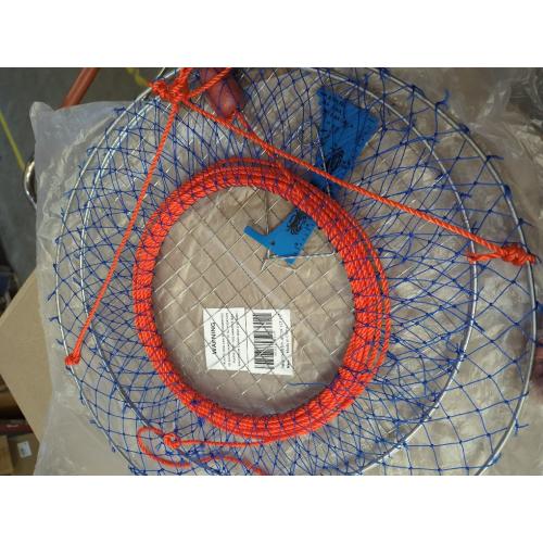 Palmyth Wire Grid Bottom Crab Nets Two Ring Crab Kit with Harness and Bait Clip 24” X 20” X 12”