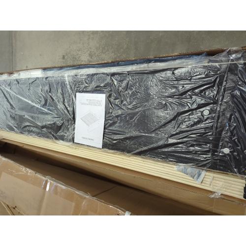 King Beige Bed Frame