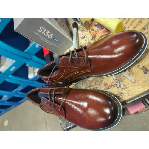 Size 44....Men's Dress Shoes Comfort Soft Men Oxford Superior Flexural Leather Fashion Dress Sneakers Business Casual Derby Shoe