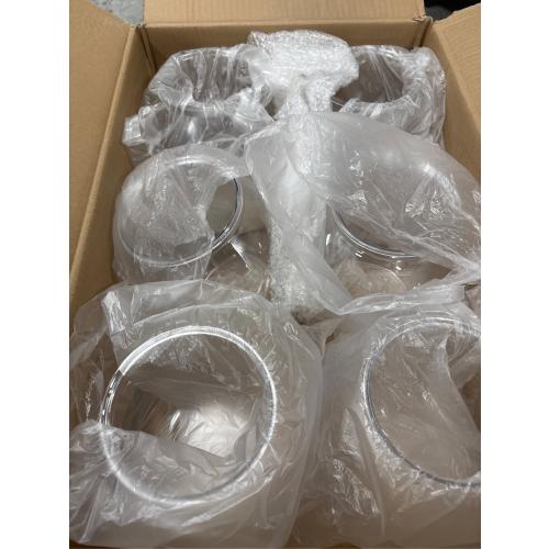 Mifoci 6 Pcs Fish Bowl Plastic Fish Tank Clear 100 oz Goldfish Bowl Multipurpose Round Desktop Aquarium Transparent for Home Office Goldfish Turtle Candy Party Favors, 7.09 x 6.3 Inch