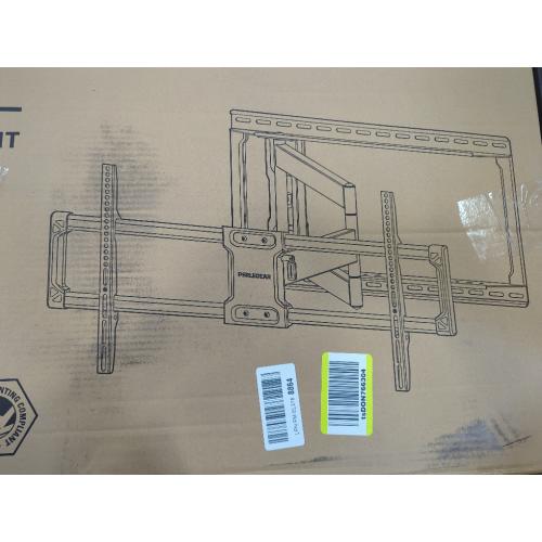 Black 42-90 Perlegear Long Arm Full Motion TV Wall Mount for 42–90 Inch TVs up to 150 lbs, 40″ Long Extension, Pre-Assembled Corner TV Mount with Full Swivel, Tilt, Fits 8″/12″/16″/24″ Studs, Max VESA 800x400mm