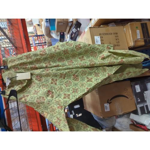 Size 54 Sojanya Plus (Since 1958), Men's Cotton Linen Yellow and Multi Printed Only Long Kurta