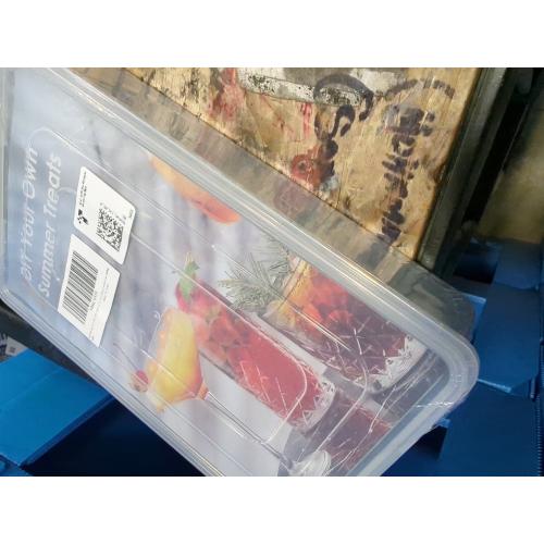 WIBIMEN Ice Cube Tray with Lid and Bin - Round Ice Trays for Freezer with Lid - Ice Cube Trays for Freezer with Ice Container (0.8-2PACK Blue)